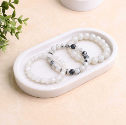 Rainbow Moonstone Beads Bracelet