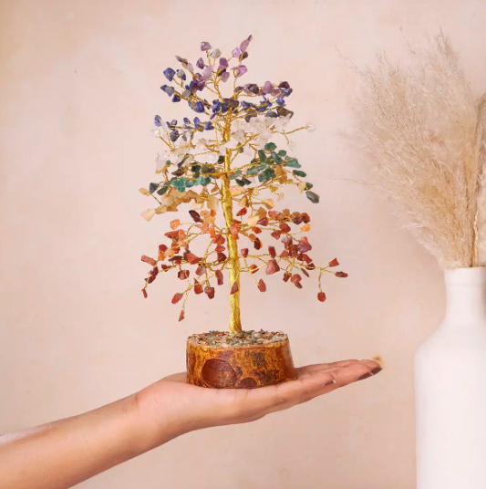 7 Chakra Tree Gold Wire – 300 Beads - Image 2