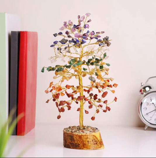 7 Chakra Tree Gold Wire – 300 Beads - Image 3