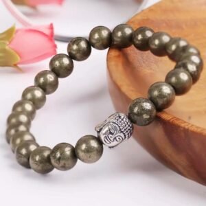 Pyrite Buddha Bracelet