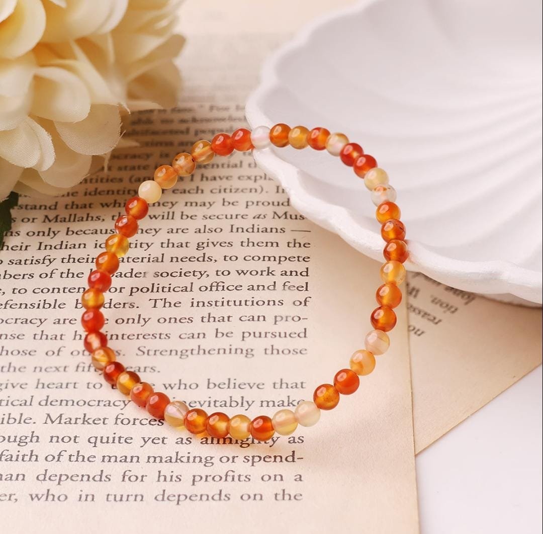 Red Carnelian Beads Bracelet - Image 9