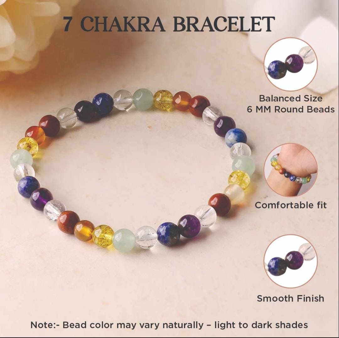 seven-chakra-round-beads-bracelet - Image 4