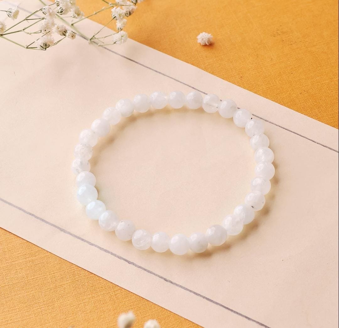 Rainbow Moonstone Beads Bracelet - Image 5