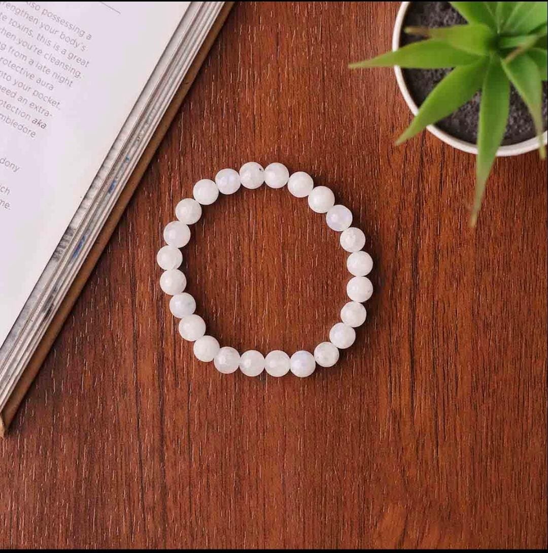 Rainbow Moonstone Beads Bracelet - Image 8