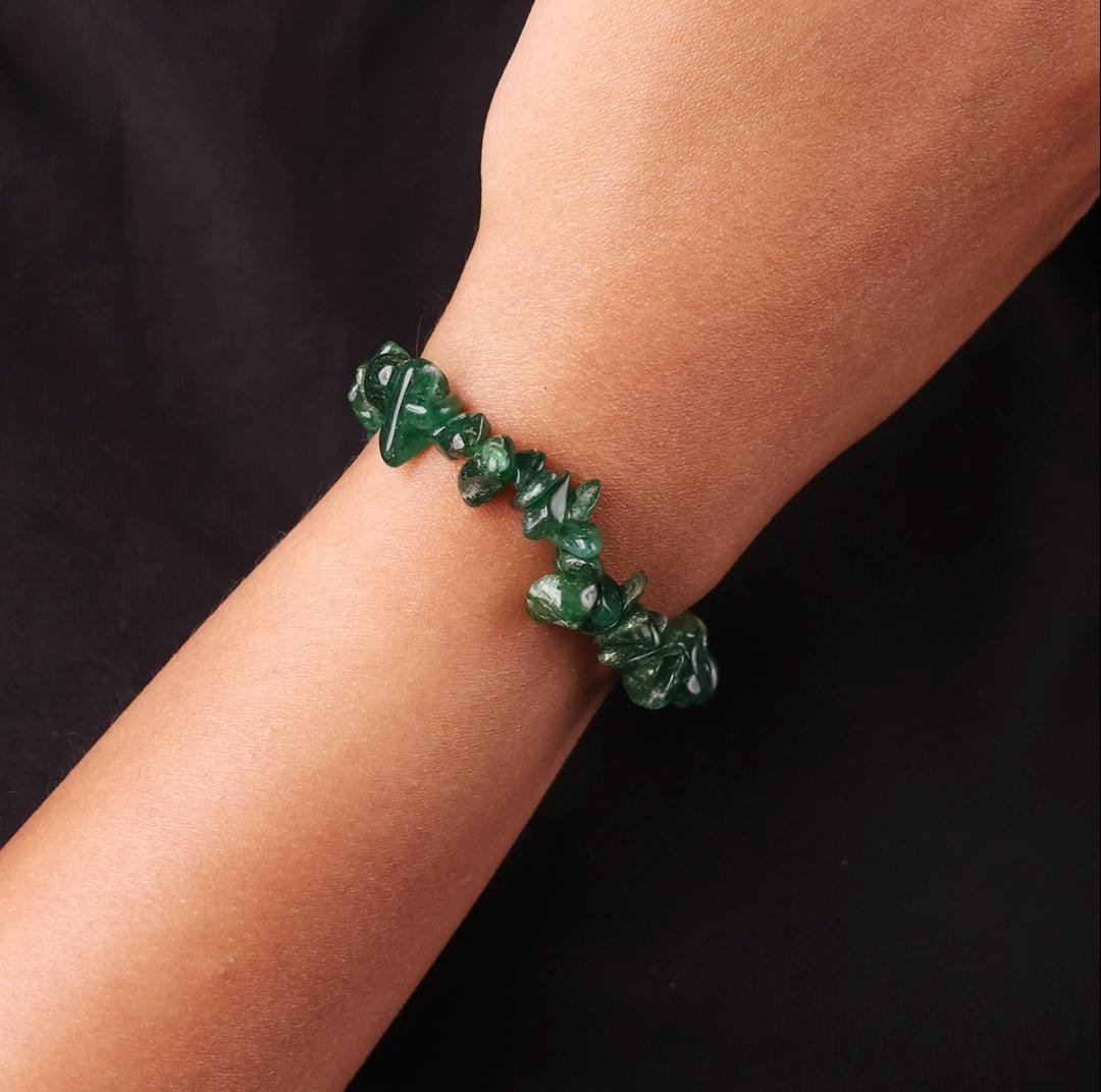 Green Jade Chips Bracelet - Image 4