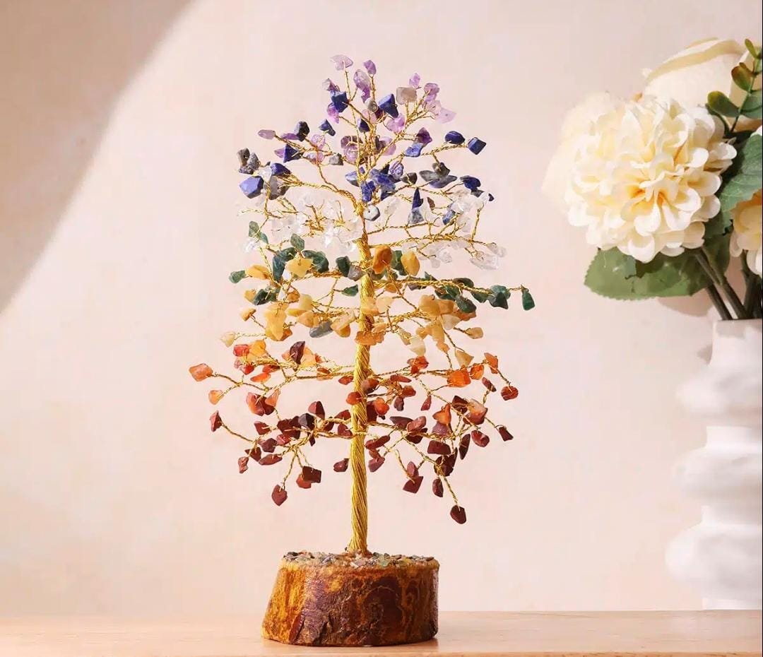 7 Chakra Tree Gold Wire – 300 Beads